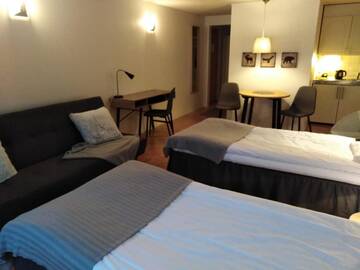 Фото номера Улучшенный трехместный номер Отель Hotel Yöpuu г. Кеми 8