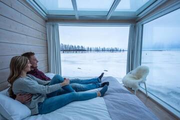 Фото номера Улучшенная вилла, вид на море Виллы Seaside Glass Villas г. Кеми 29